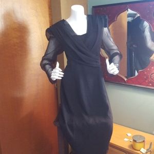 Vintage 80s puff sleeves elegance